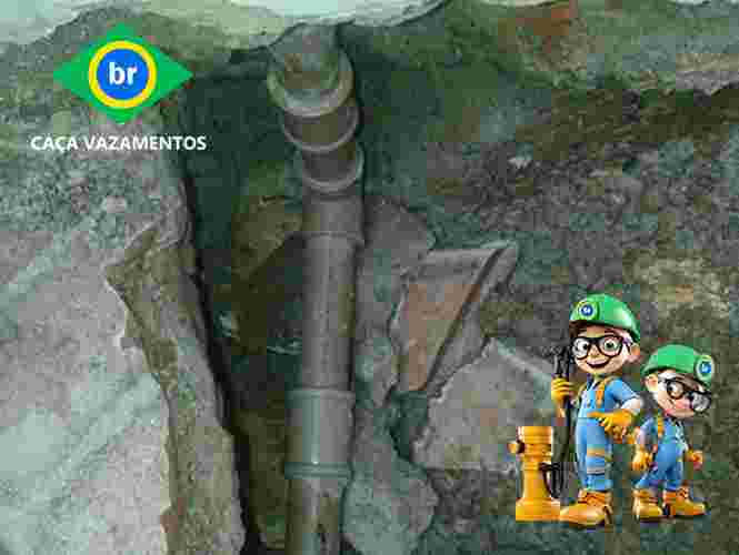 Localização de vazamento de água no solo, parede e laje CVBR