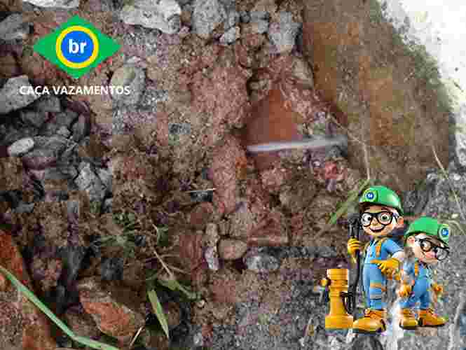 Caça vazamento tubulacao com ar no subsolo