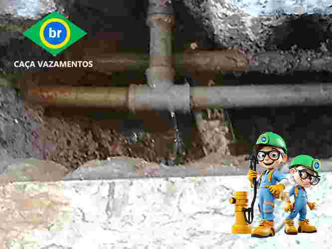 Caça vazamento na parede, solo, teto, laje e coluna em São Paulo