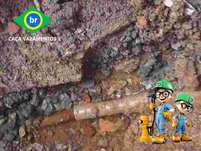 Empresa de caca de vazamento água Sabesp com detector Geofone