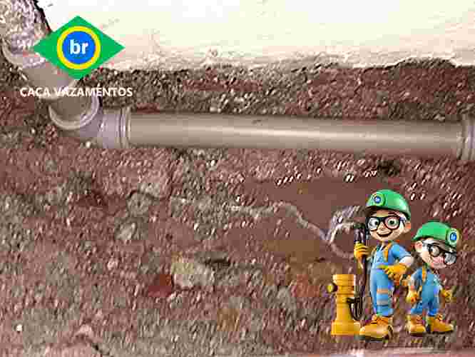 Caça vazamento para conta alta em cano de cobre, ferro e PVC