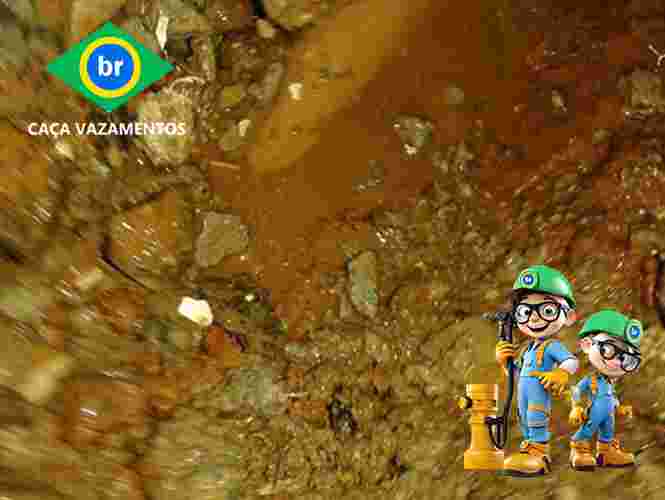 Detecção de vazamento em infiltração em cano de cobre, ferro e PVC